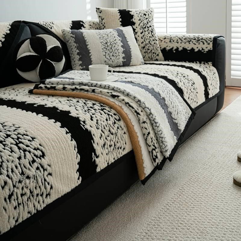 舒棉绒面料沙发垫秋冬春季节靠背巾柔软舒适保暖防滑不掉毛靠背巾