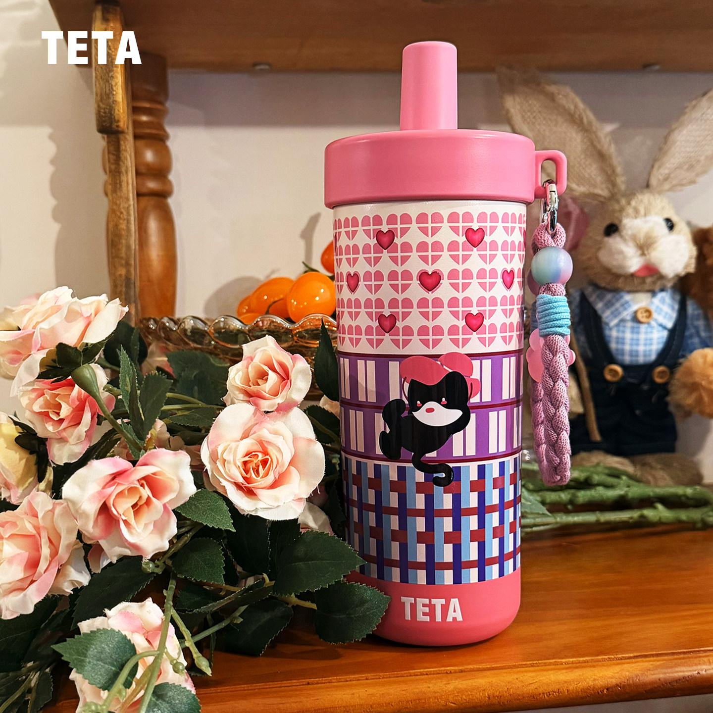 TETA锥形吸管杯·大容量保温杯