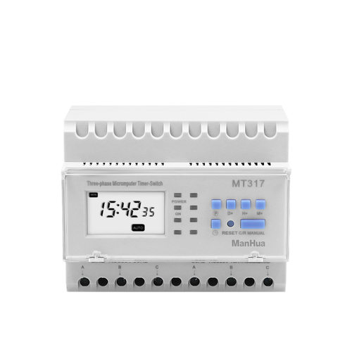 ManHua  MT317  380V 16A三相三线制时间控制开关数字定时器开关
