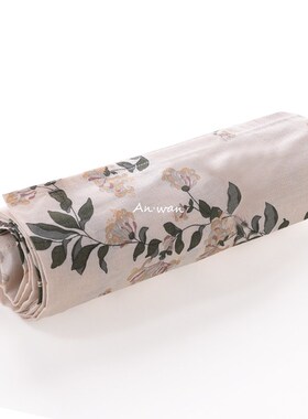 安晚 初生婴儿包单纱布盖毯宝宝包巾防惊跳新生儿襁褓巾夏空调房