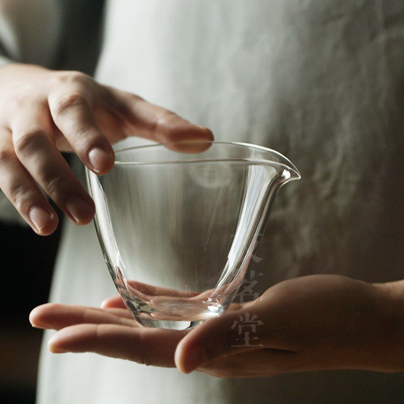 友茗堂大码加厚玻璃杯公道杯耐热公杯茶漏杯茶具茶杯茶道分茶器