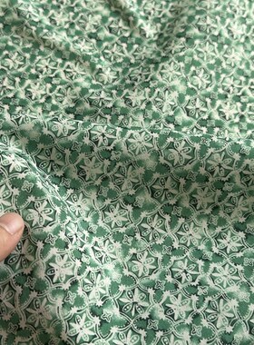 2米 绿如意款 聚酯纤维布料 5663面料(宽1.45米左右)