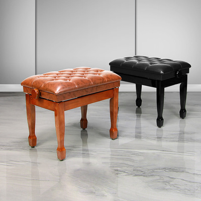 钢琴凳可升降实木单人双人儿童家用带书箱古筝专用凳子电钢琴凳子