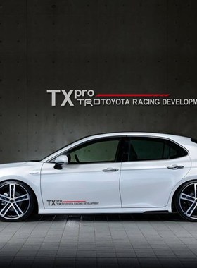 用于 新凯美瑞雷凌 卡罗拉 锐志  个性反光贴纸 TRD车身贴 侧门贴