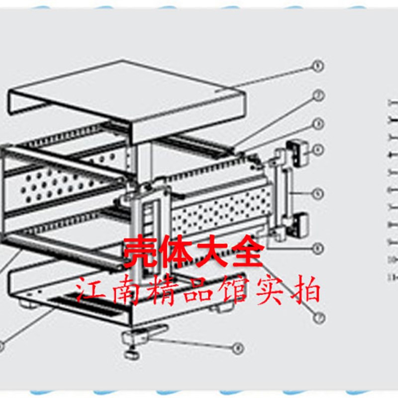 【壳体大全】5U机箱 全铝84孔机箱 仪器机箱 设备外壳 金属机箱