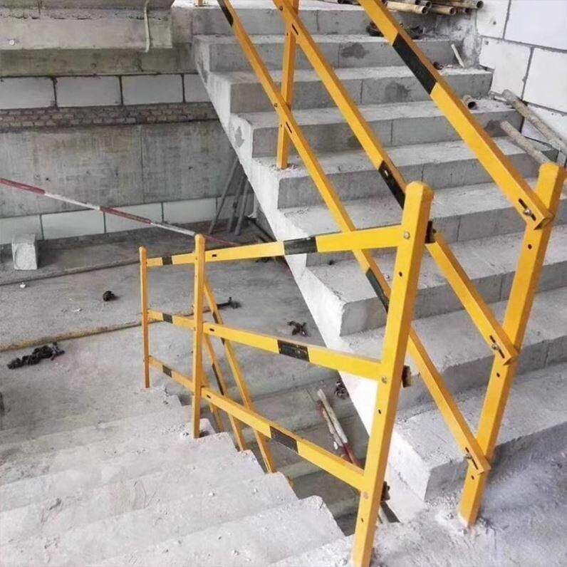 施工工地楼梯扶手临时防护栏定型化建筑可伸缩别墅临边立杆