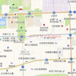 超大巨幅 北京市区地 图订制定做 城市城区海报2021新版装饰画芯