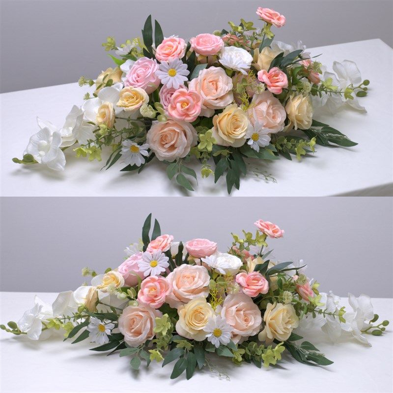 会议室桌花高档商务酒店圆餐桌花前台装饰签到台摆件仿真花桌面花,家居饰品,餐桌花艺,淘宝优惠券,粉丝福利购,淘宝优惠卷