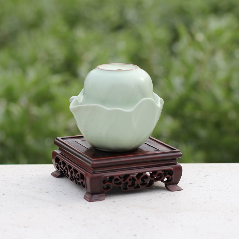 昊林轩 红酸枝长方正方台 印章底座 奇石底座 摆件底座 茶具座