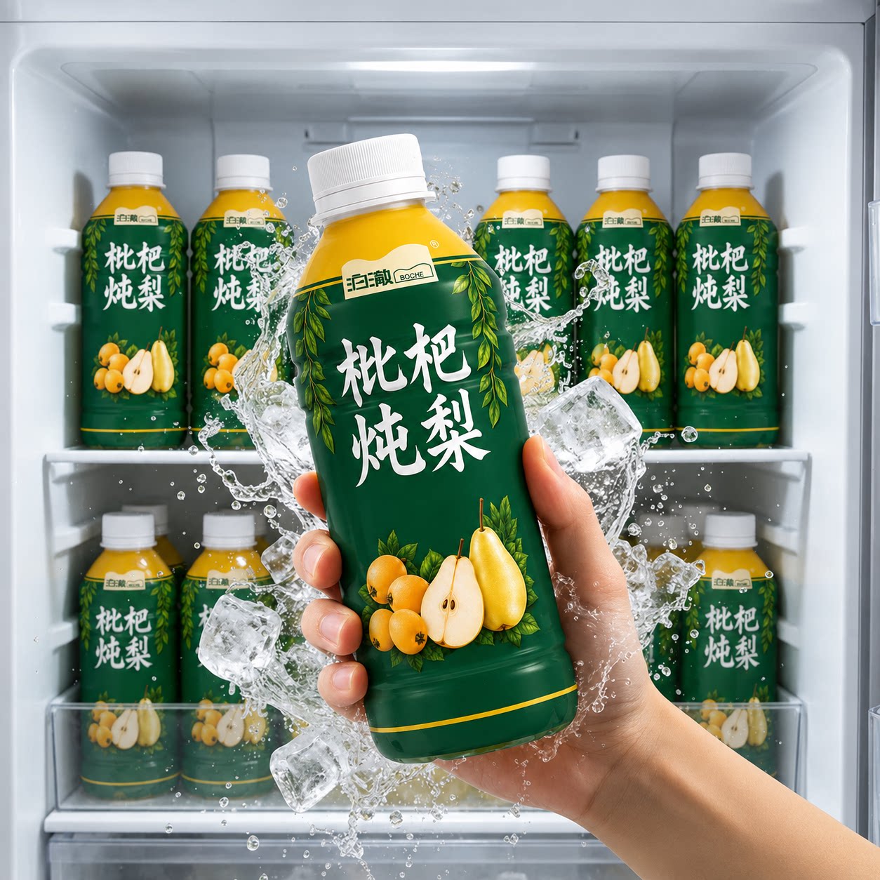 秋季活动福利款枇杷炖梨饮品360ml瓶装便携整箱清爽解渴梨汁饮料