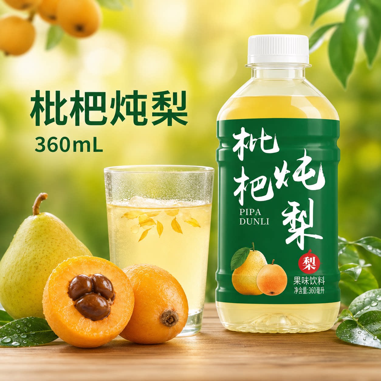 【爆款推荐】枇杷炖梨汁360ml*12瓶装饮品新鲜果味饮料品一整箱