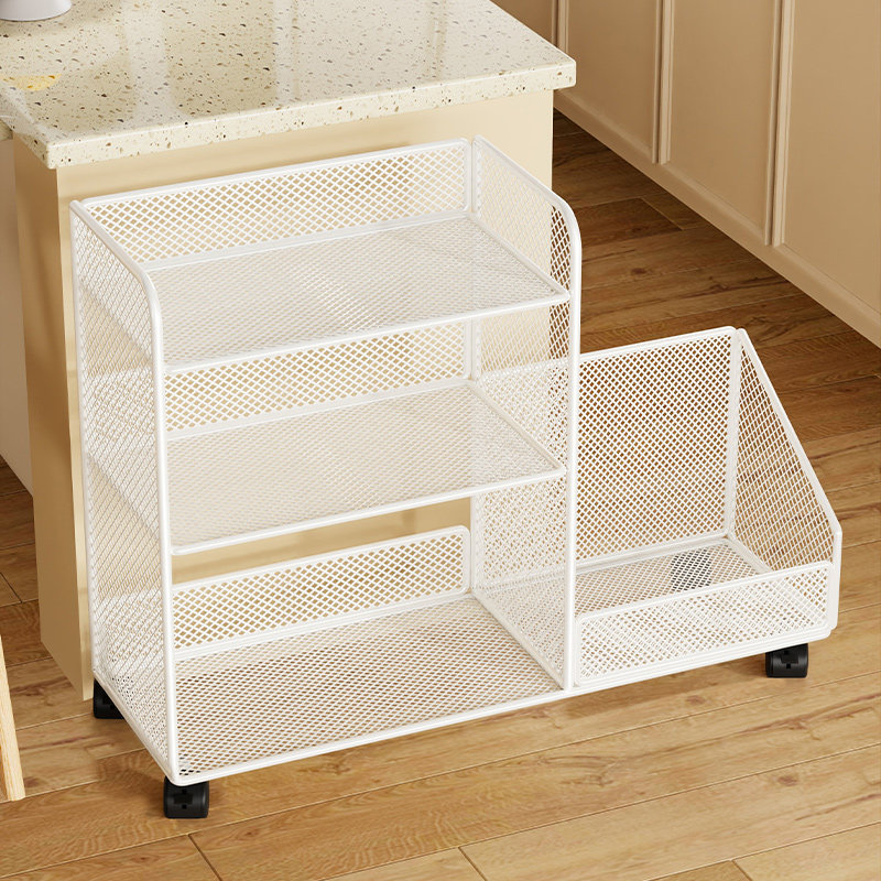 厨房小推车置物架多层蔬菜水果收纳筐落地式可移动厨用工具放置架,厨房/烹饪用具,果蔬置物架/篮/框,淘宝优惠券,粉丝福利购,淘宝优惠卷