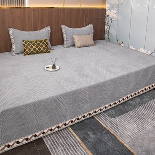 雪尼尔榻榻米床盖可定制大尺寸四季通用炕盖专用床单轻奢高级感