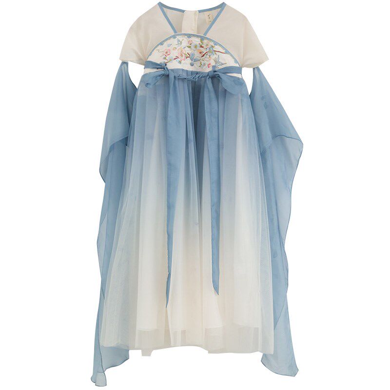 汉服女童夏季2024新款儿童古风公主连衣裙小女孩新中式国风礼服裙