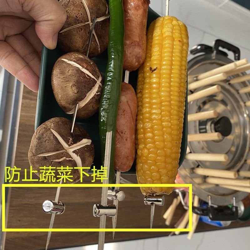 【吊炉卡扣】无烟烧烤炉烧烤签子不锈钢竹签子羊肉烤串304配件,厨房/烹饪用具,烧烤夹/叉/铲/针,淘宝优惠券,粉丝福利购,淘宝优惠卷