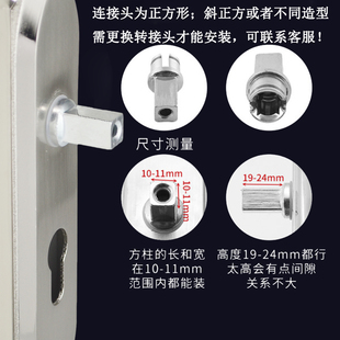 门把手古铜门锁手柄配件卫生间卧室家用室内房门铝合金执手头配件