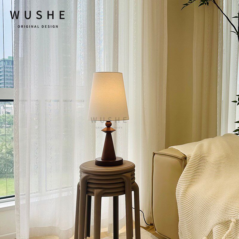 台灯新款中古复古灯高级感床头灯美式新中式侘寂风设计师主卧灯具