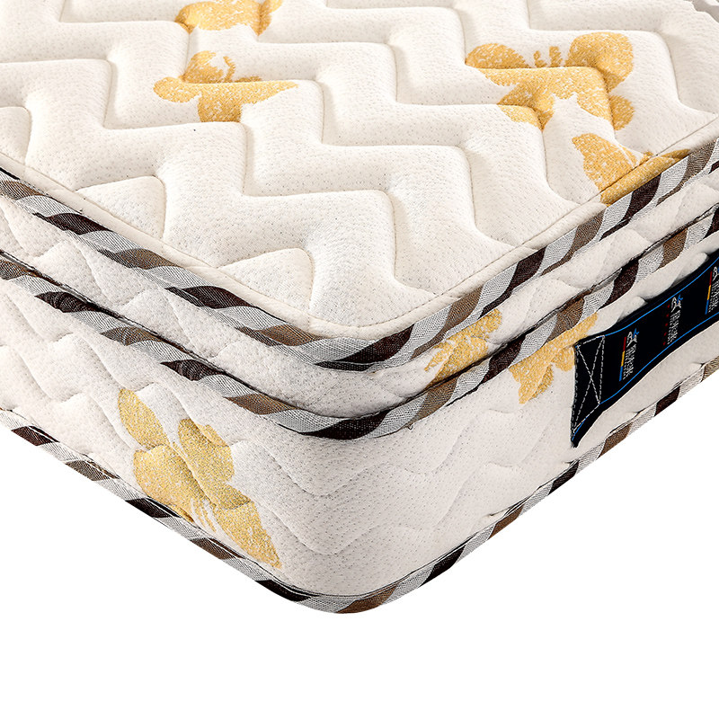 加厚双面提花 柔软型席梦思弹簧床垫 内加乳胶 针织面料 无甲醛