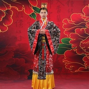 古装服装贵妃唐朝皇后仙女拖尾演出服汉服古代女装中式新娘婚服