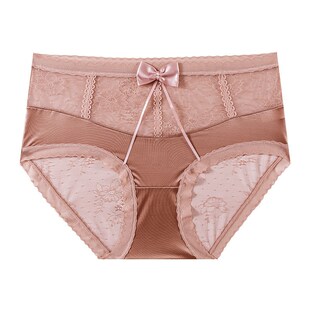 轻奢中高腰性感蕾丝内裤 三条 女无痕舒适不卷边收腹提臀 59.9元