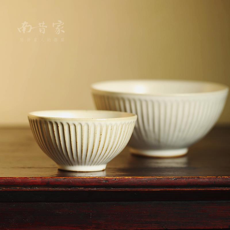 南昔手工陶瓷碗大号饭碗 汤碗面碗创意手工餐具 家用简约日式食器