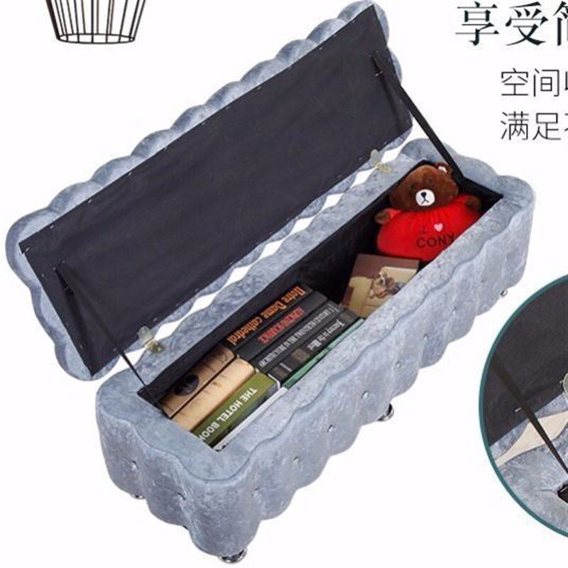 收纳凳子储物凳可坐成人沙发小凳子家用凳子时尚创意门口换鞋凳子