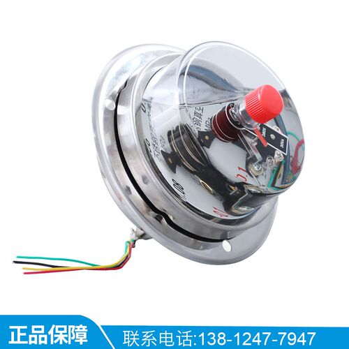 YNXC100BF-ZT 轴向带边面板式电接点 全不锈钢耐震电接点压力表