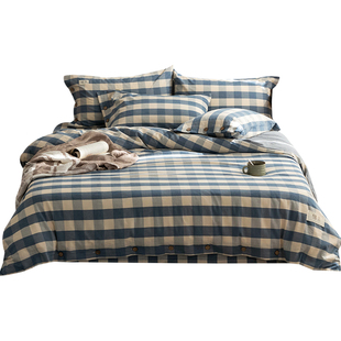 纯棉a类自由棉纽扣被套三件套1502米2.3水洗全棉被罩单件220240