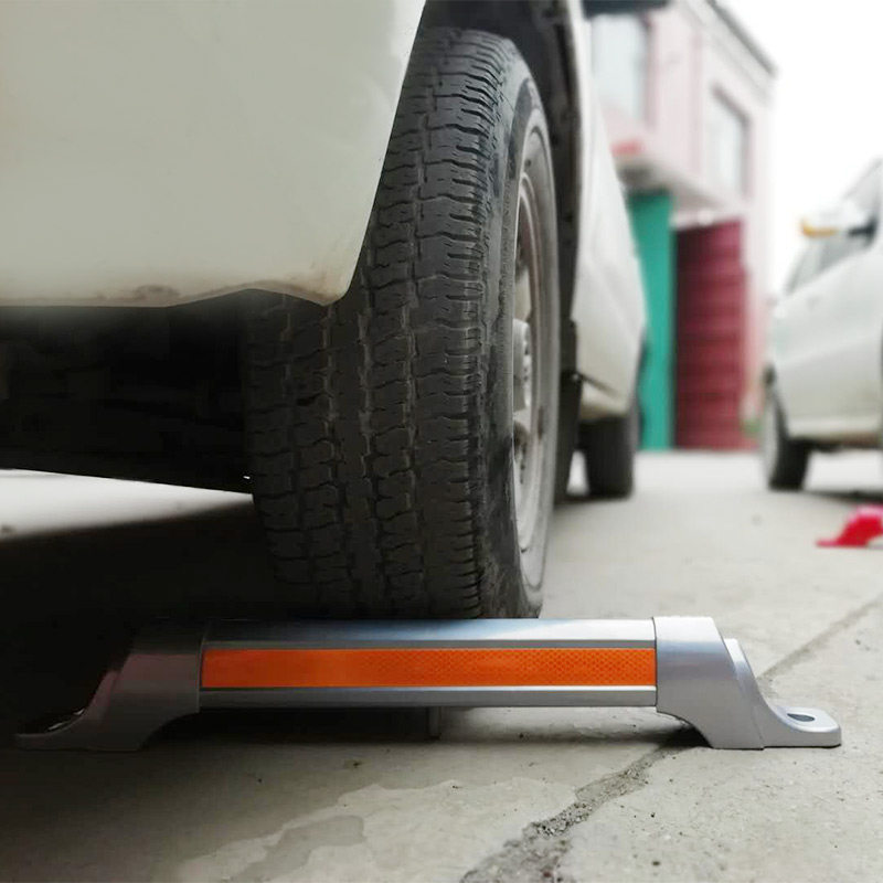 JC锦诚停车位挡车器车库止退器铝合金车档车轮定位器倒车限位器