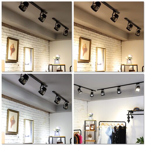 射灯led轨道PAR30导轨led服装店商用店铺展厅聚光帕灯灯泡螺口e27