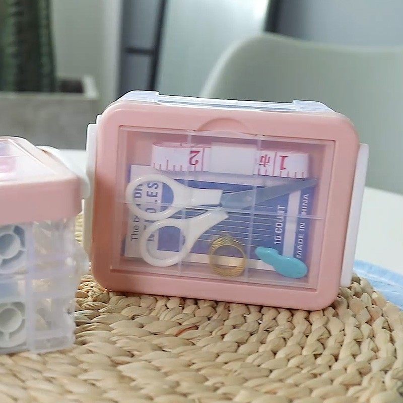 家用针线盒套装便携收纳工具箱针线包缝纫线手缝针迷你收纳整理盒,居家布艺,线盒,淘宝优惠券,粉丝福利购,淘宝优惠卷