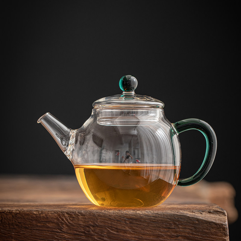 家用耐热迷你小茶壶套装玻璃泡茶茶杯一人小壶迷你办公室单人茶具