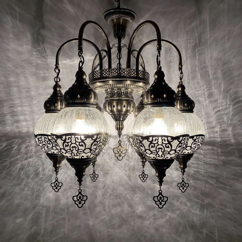 摩洛哥民宿卧室酒店餐厅包间中东咖啡厅土耳其奥斯曼冰裂纹吊灯