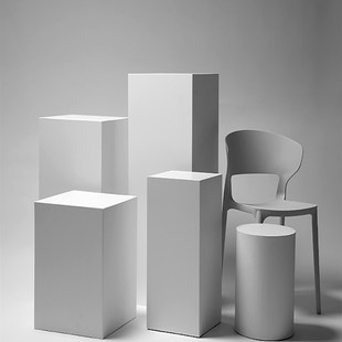 中岛展示台摆件地台几何体摄影道具超市陈列盒子橱窗装饰底座定制
