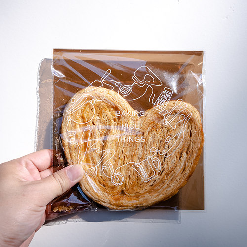 蝴蝶酥包装袋自粘一次性食品级烘焙塑料切片欧包吐司小面包自封袋