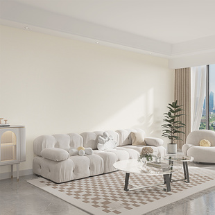 2023新款奶油风壁布无缝全屋客厅卧室现代墙布包安装可定高3.5米