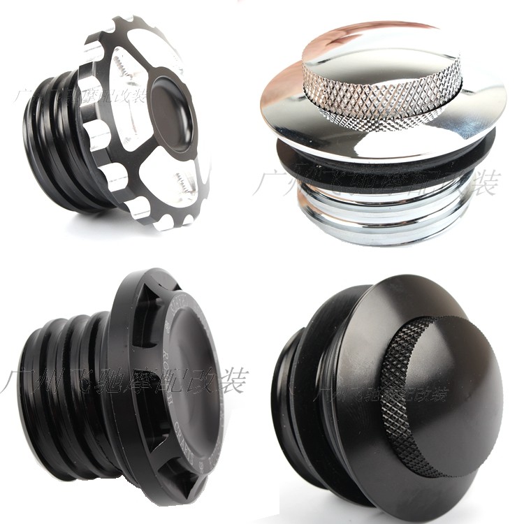 哈雷XL883/1200 X48 72戴娜 软尾改装隐藏 按压式 金属梅花油箱盖