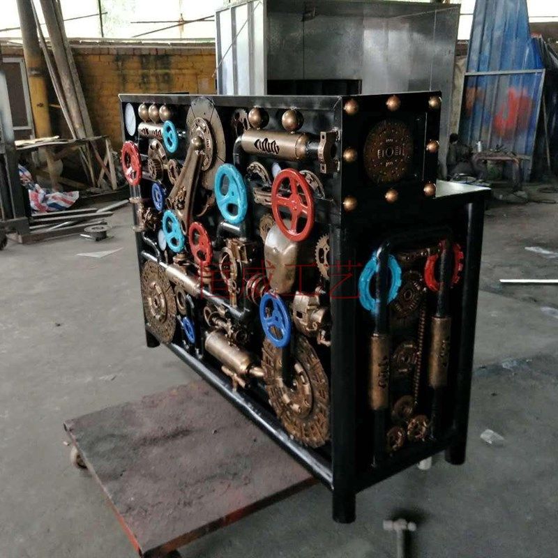 工业风铁艺吧台复古怀旧收银台接待台美发店前台公司咨询台迎宾台,商业/办公家具,前台/柜台,淘宝优惠券,粉丝福利购,淘宝优惠卷