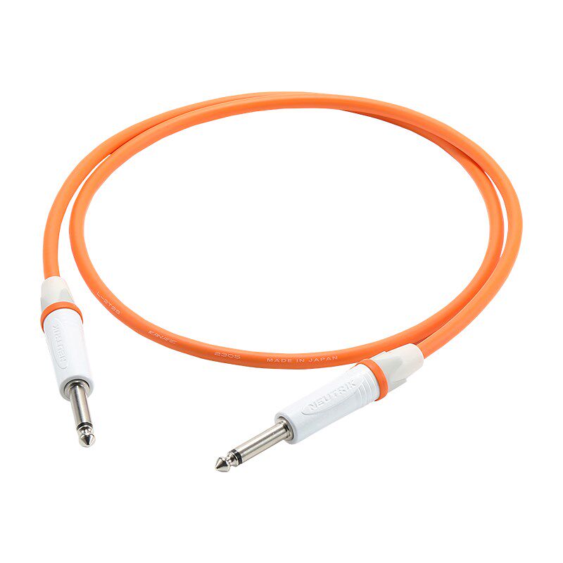 佳耐美大二芯插头6.35音频线L-2T2S带屏蔽非平衡公转公吉他连接线