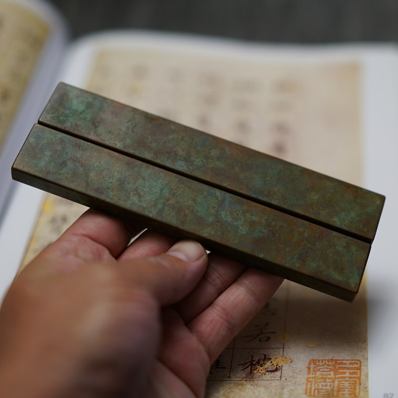 铜契紫铜镇纸纯铜书镇纸镇书法国画压纸文人书房案头绘画国画压纸