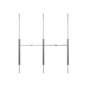 陈列架通顶店铺中间货架网红 挂衣架不锈钢落地式 服装 店展示架女装