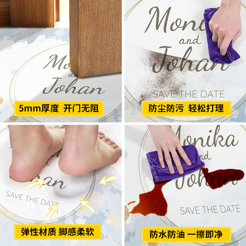 大面积满铺阳台地毯 家用厨房地垫可擦免洗防滑防水防油PVC脚垫子