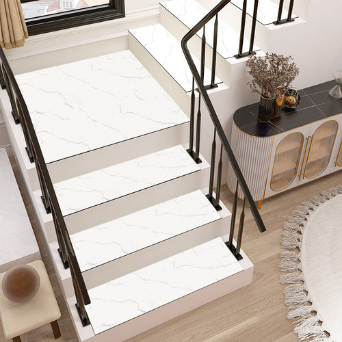 室内实木旋转楼梯踏步垫台阶防滑垫可擦洗免洗大理石地面保护地垫