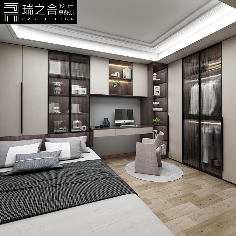 榻榻米床衣柜一体实木卧室客厅意式地台床多功能储物实木定制整体