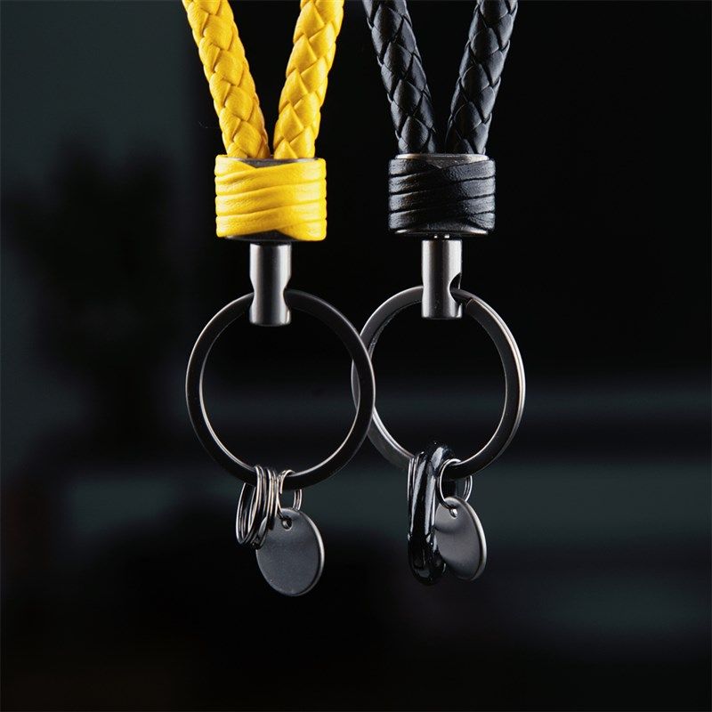 短款高级感编织挂绳汽车钥匙扣男女情侣简约包挂定制刻字精致礼品,节庆用品/礼品,钥匙扣,淘宝优惠券,粉丝福利购,淘宝优惠卷