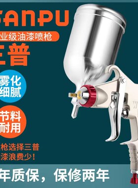 原装三普W-71油漆喷枪家具木器工业喷漆高雾化W77气动油漆喷漆枪