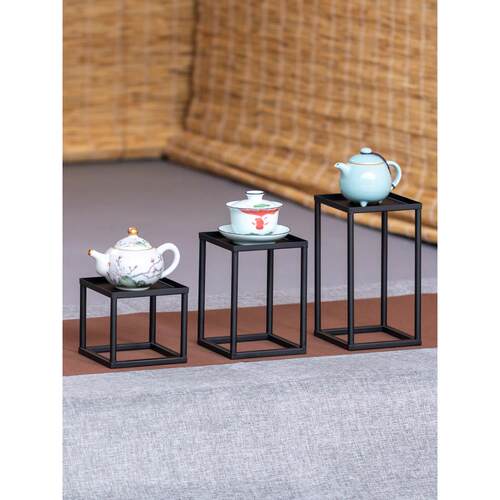 茶架子置物架桌面茶室摆件小号博古架茶具茶棚茶壶架紫砂壶展示架