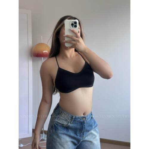 VINMEN热辣街头 美背内衣吊带背心内搭带胸垫文胸250701