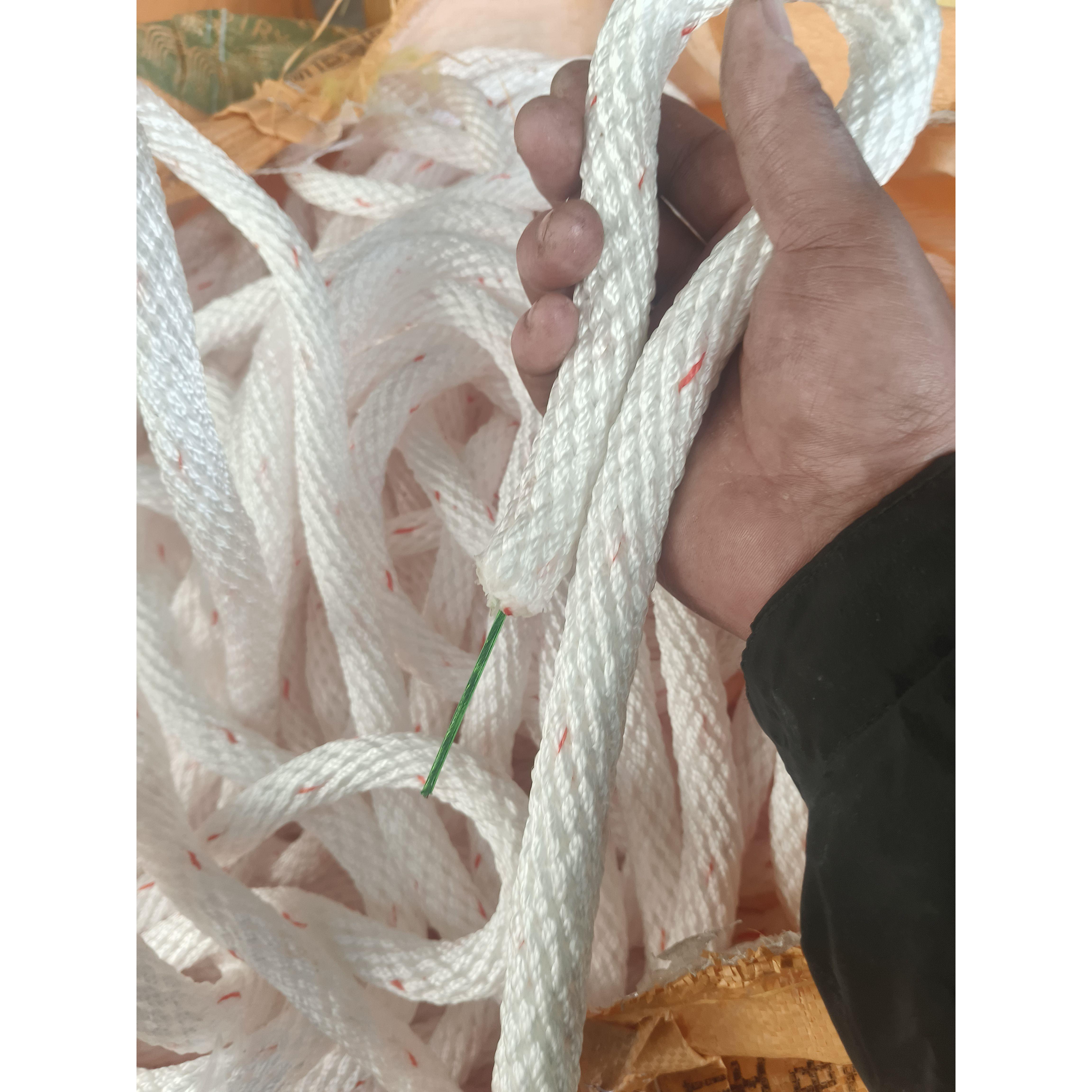 全编织带钢丝送双钩软绳尼龙绳攀岩绳消防绳吊物绳煞车绳栓牛绳子