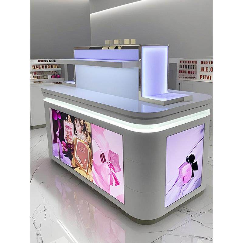 化妆品展示柜美容院香水饰品高端中岛柜产品展示台展柜护肤品货架